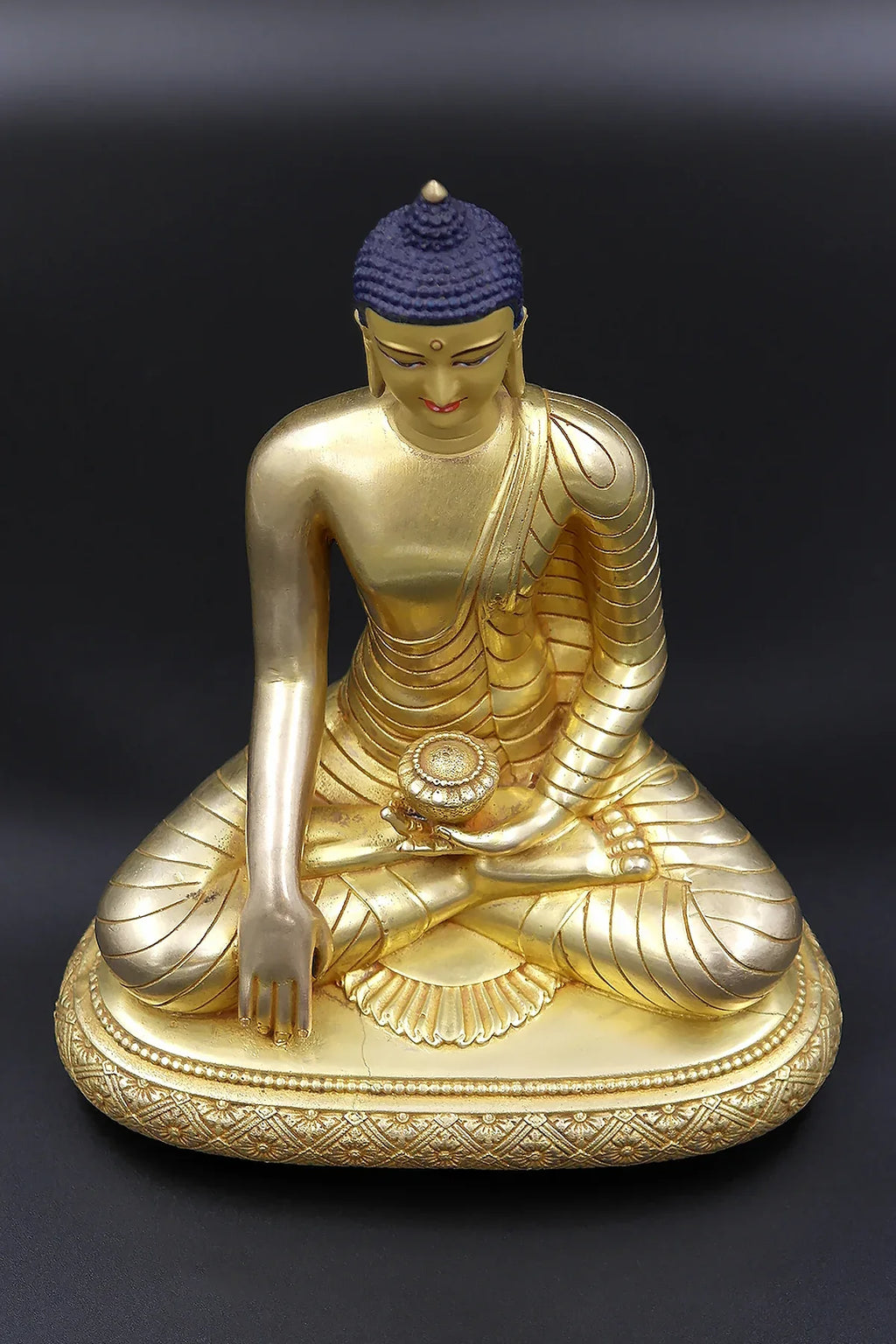 6" Lord Buddha Statue in Bhumi-Sparsha Mudra - Vajracrafts