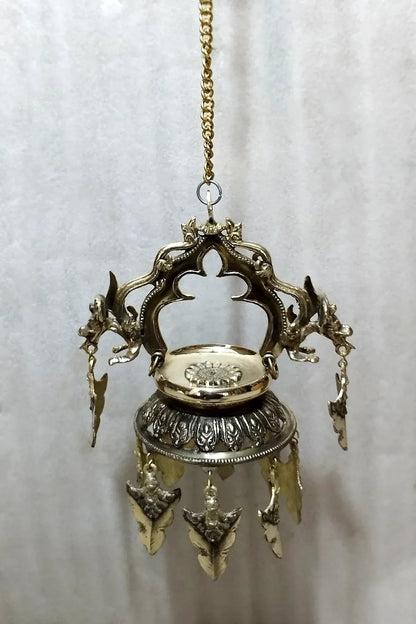 Hanging Oil Lamp From Nepal, Dalucha - Vajracrafts