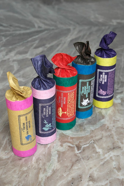 Ancient Tibetan traditional Herbs Incense Series, palo santo, citronella - Vajracrafts