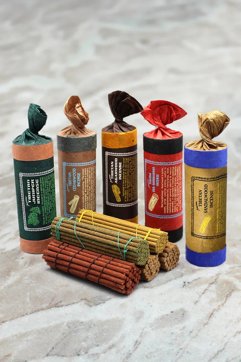 Ancient Tibetan Dhoop Incense Series, sandalwood, juniper, agarwood, cedar - Vajracrafts