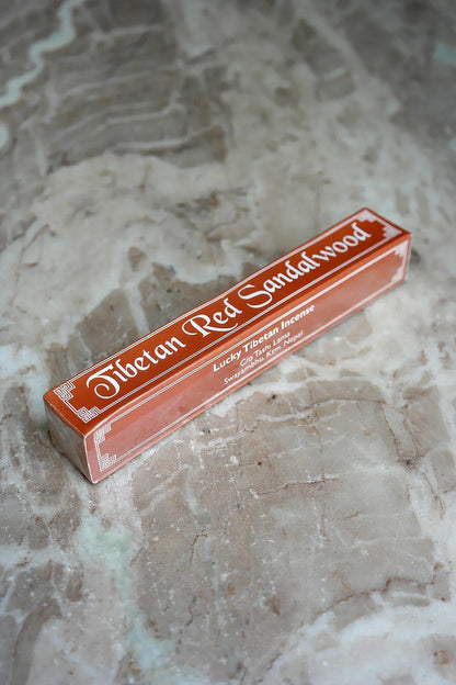 Tibetan Red Sandalwood Incense sticks 6" - Vajracrafts
