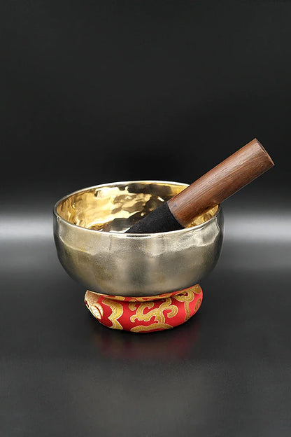 Traditional Singing bowls with ring cushion and mallet 5.5" - Vajracrafts
