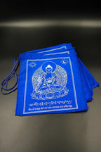 Medicine Buddha blue Prayer Flags - Vajracrafts