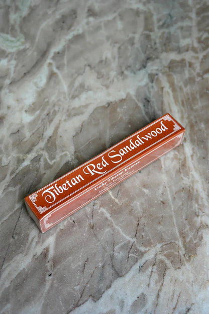 Tibetan Red Sandalwood Incense sticks 6" - Vajracrafts