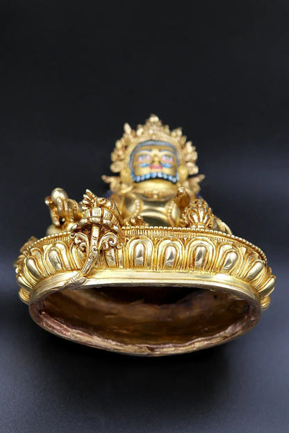 Golden Yellow Zambala Statue, Kubera 7" - Vajracrafts