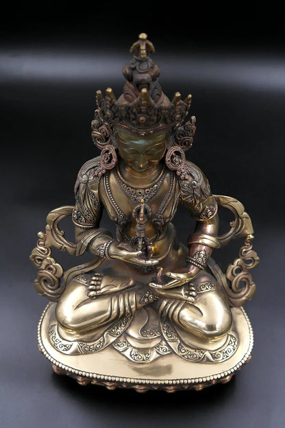 Antique looks Tibetan Vajrasattva Statue 11.5" - Vajracrafts