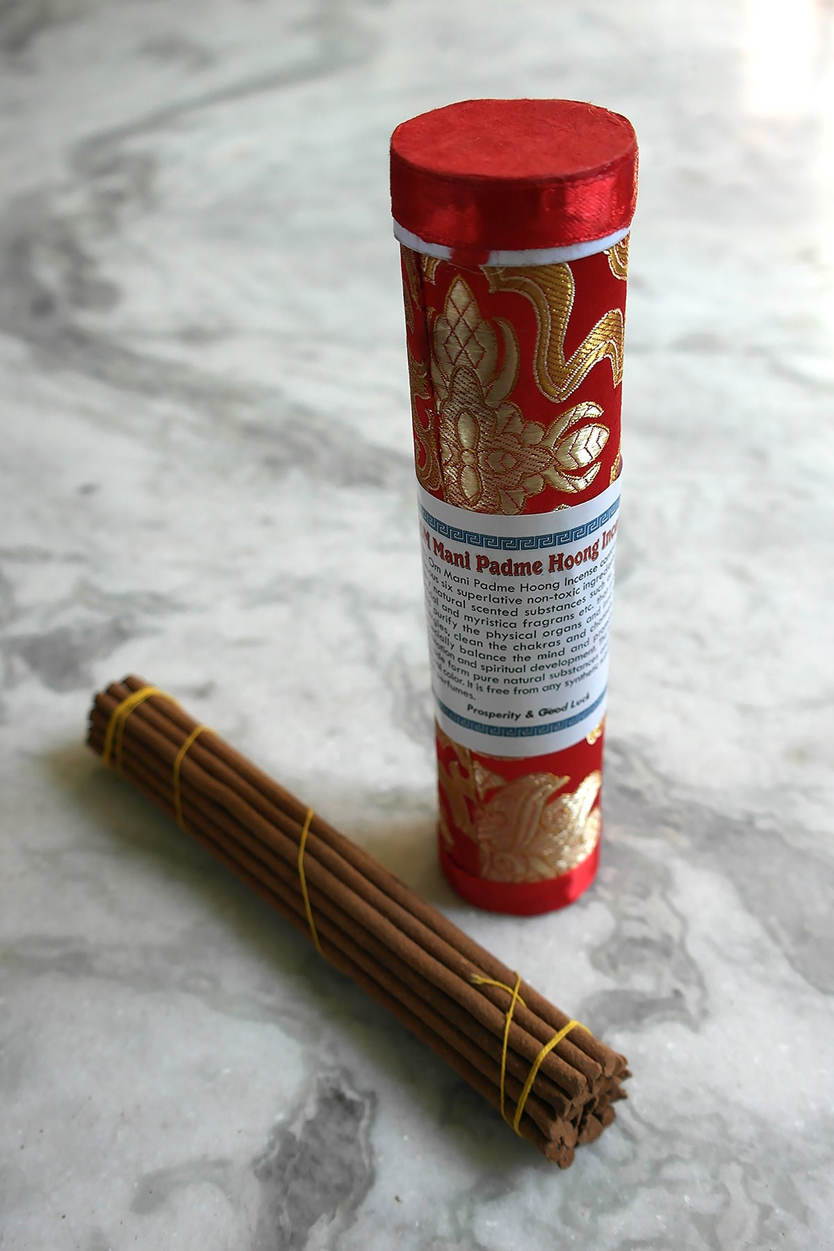 Om Mani Padme Hoong Incense in brocade pack