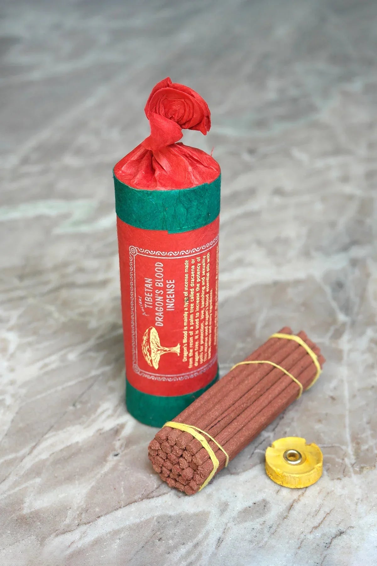 Ancient Tibetan Dragon Blood Incense Sticks, Traditional Incense handmade - Vajracrafts