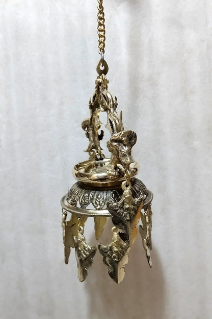 Hanging Oil Lamp From Nepal, Dalucha - Vajracrafts