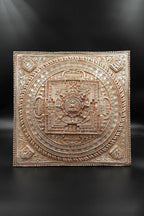 Silver Plated Tibetan Buddhist Mandala Thangka Wall hanging - Vajracrafts