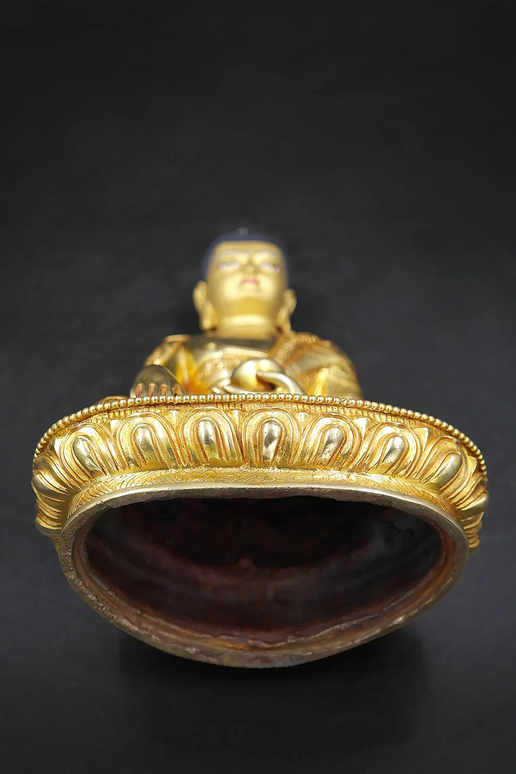 Hand carved Shakyamuni Buddha Statue from Nepal 7" - Vajracrafts