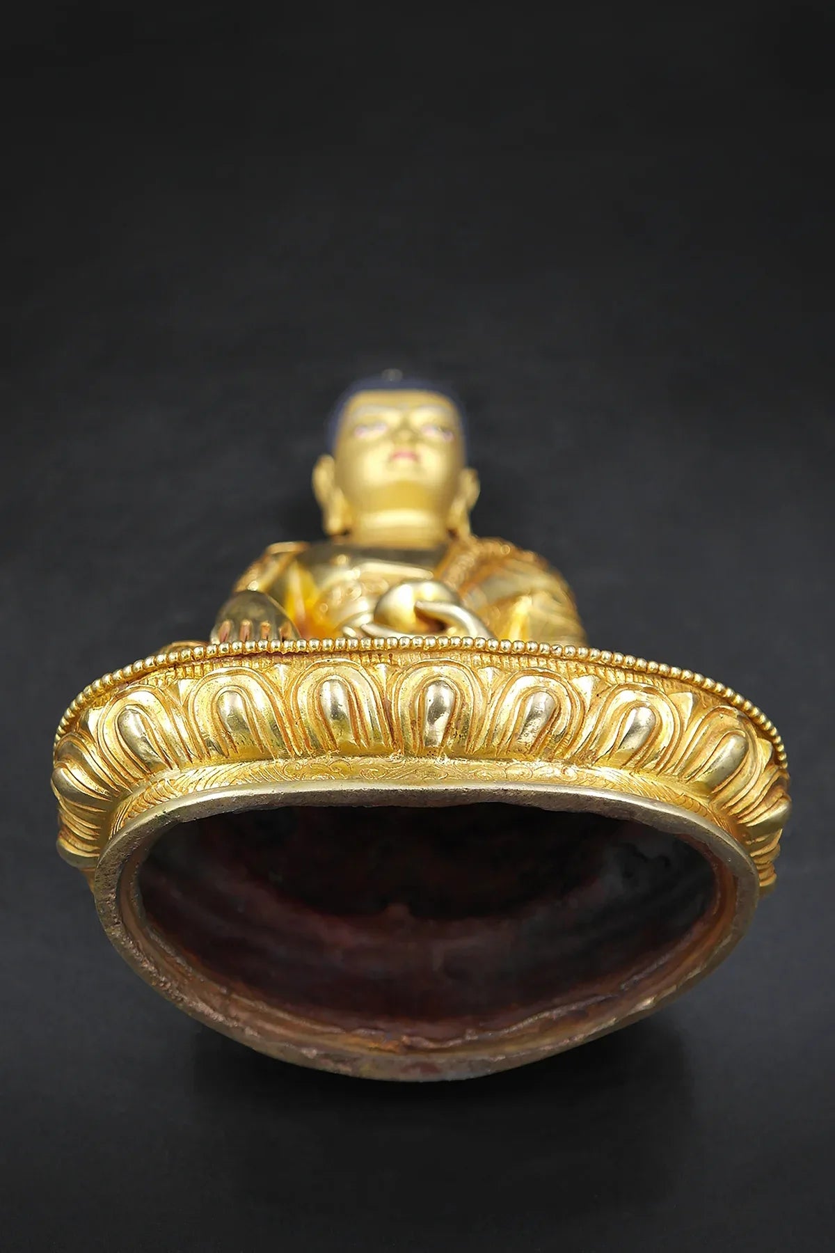 Hand carved Shakyamuni Buddha Statue from Nepal 7" - Vajracrafts