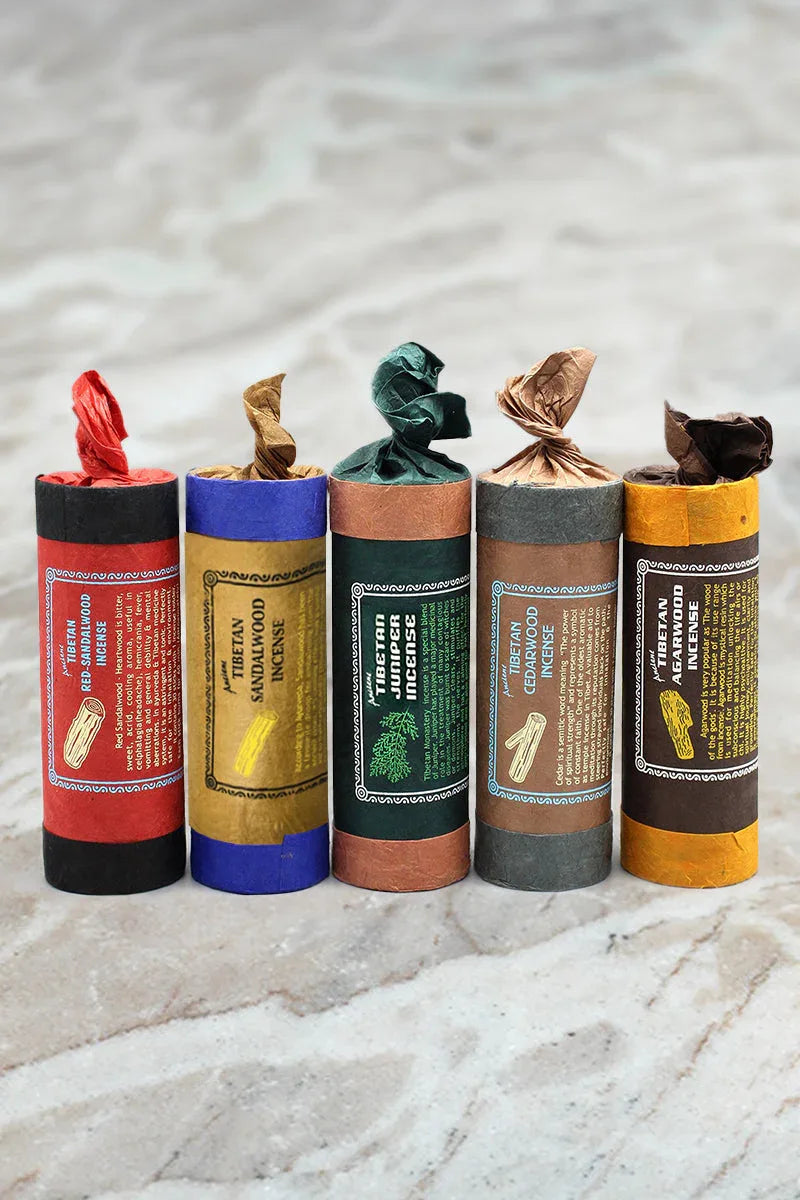Ancient Tibetan Dhoop Incense Series, sandalwood, juniper, agarwood, cedar - Vajracrafts