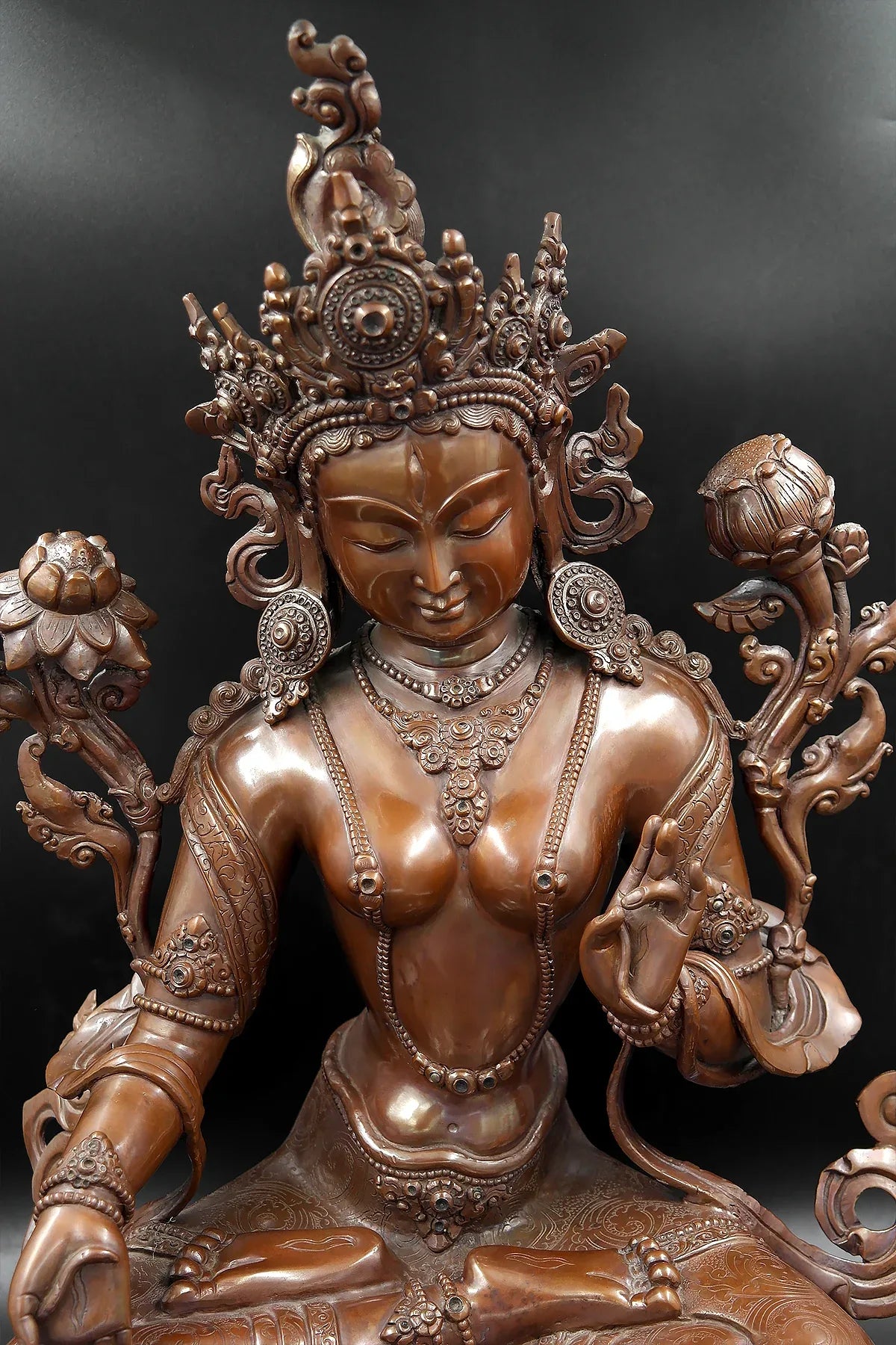 White Tara statue from Patan 20" - Vajracrafts