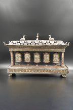 5 in 1 Copper Tibetan Prayer Wheel cum Incense Burner - Vajracrafts