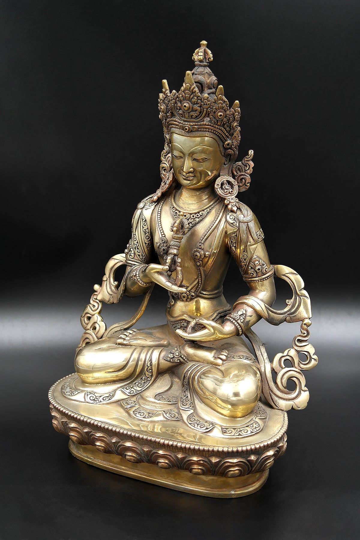 Antique looks Tibetan Vajrasattva Statue 11.5"
