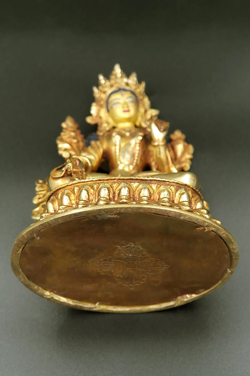 Gold Painted White Tara statue 6" - Vajracrafts
