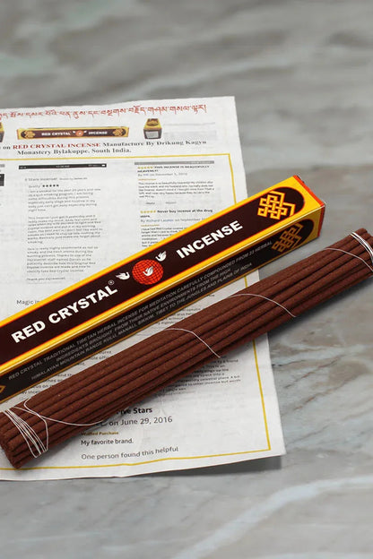 Authentic Red Crystal Original Tibetan Incense sticks - Vajracrafts