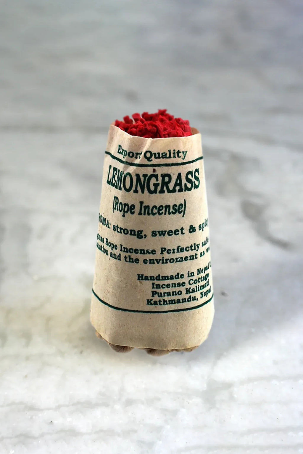 Lemon Grass Rope Incense - Set of 6 - Vajracrafts