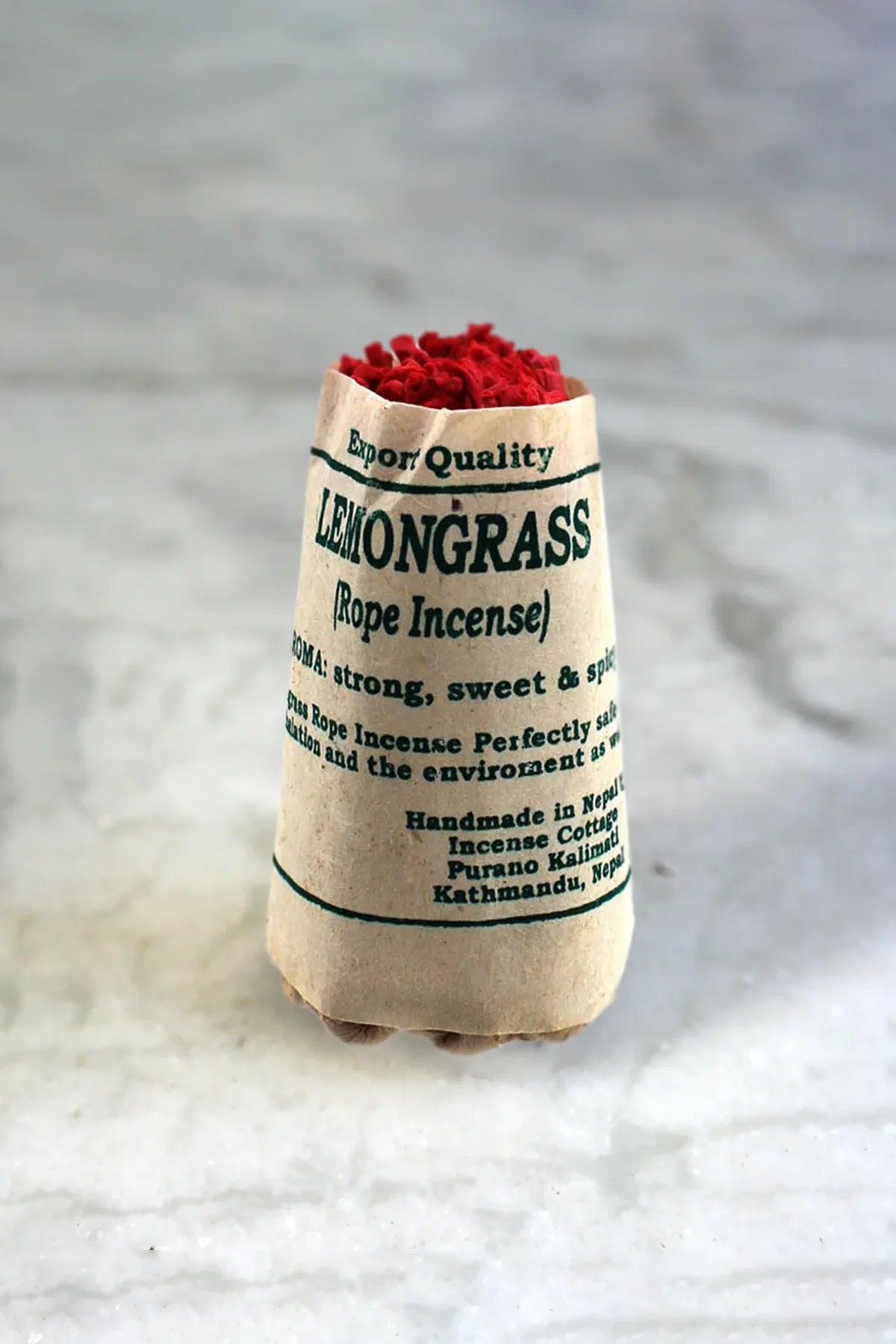 Lemon Grass Rope Incense - Set of 6 - Vajracrafts