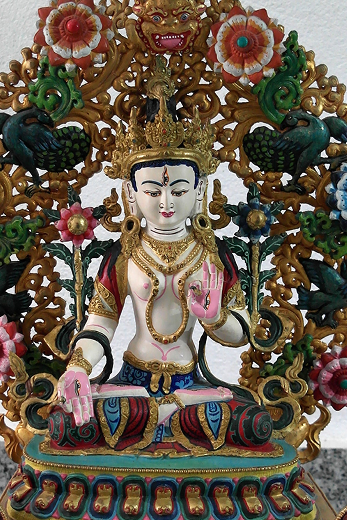 White Tara Statue, Masterpiece Goddess of Compassion, 28"