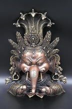 Ganesh Face Wall Hanging in Copper - Vajracrafts