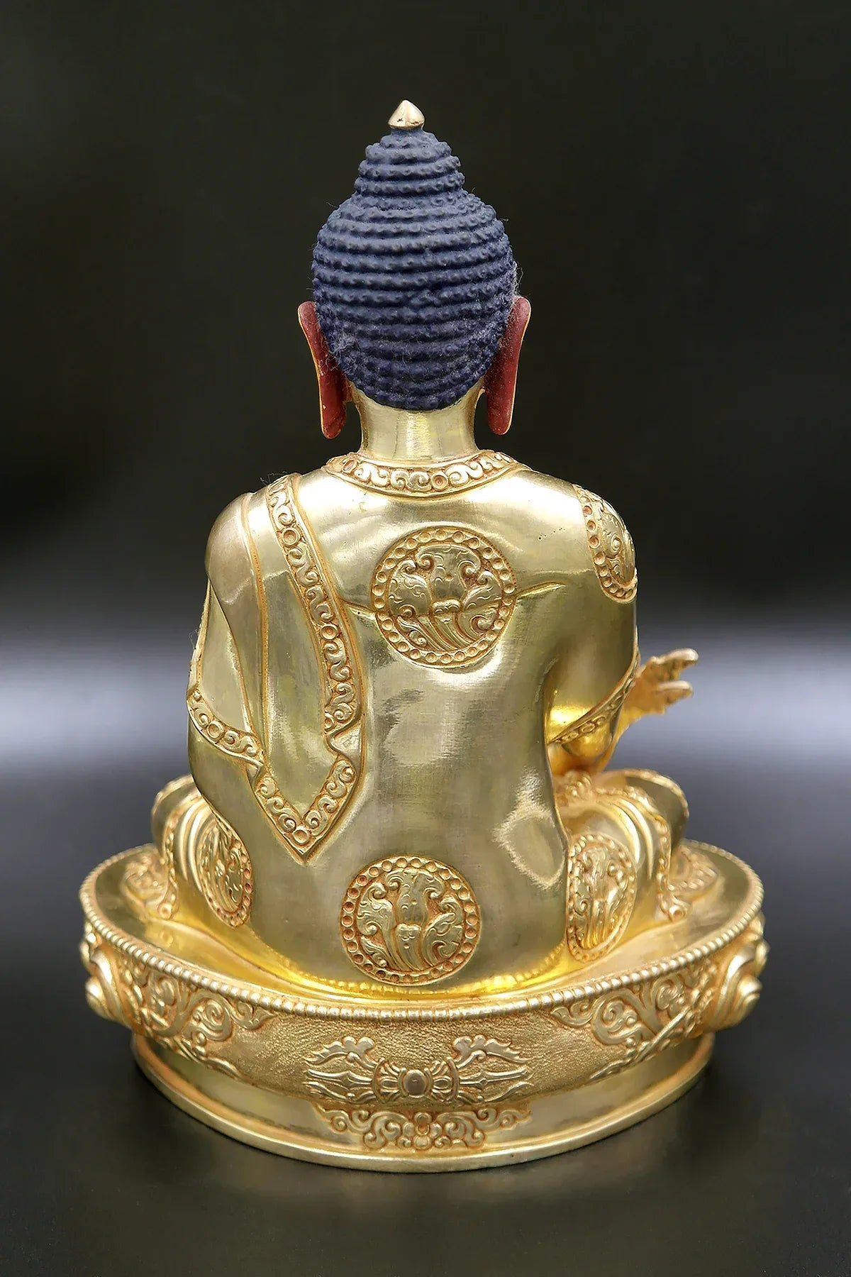 Amazing Hand carved Tibetan Medicine Buddha Statue 8" - Vajracrafts