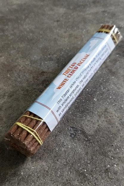 Tibetan White Cloud Incense Sticks, pure natural Tibetan incense - Vajracrafts