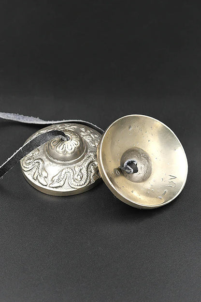 Dragon Carved High-Quality Hand Tuned Tingsha 2.3" - Vajracrafts