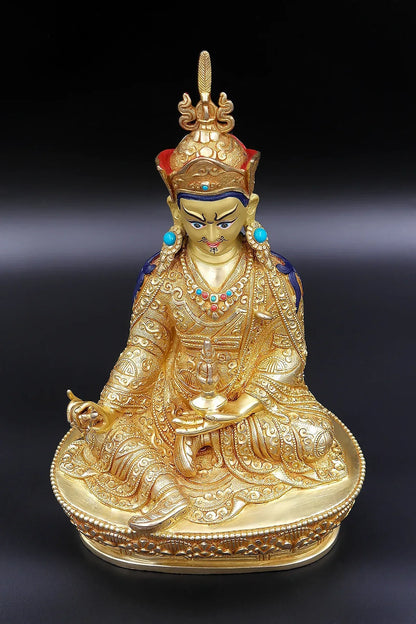 Tibetan Guru Padmasambhava Statue form Boudha, 8" - Vajracrafts