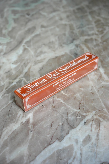 Tibetan Red Sandalwood Incense sticks 6" - Vajracrafts