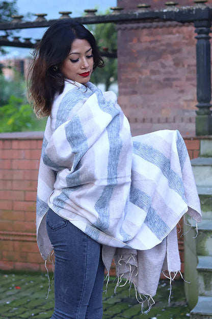 Himalayan Yak Wool Blanket/Travel Throw - Vajracrafts