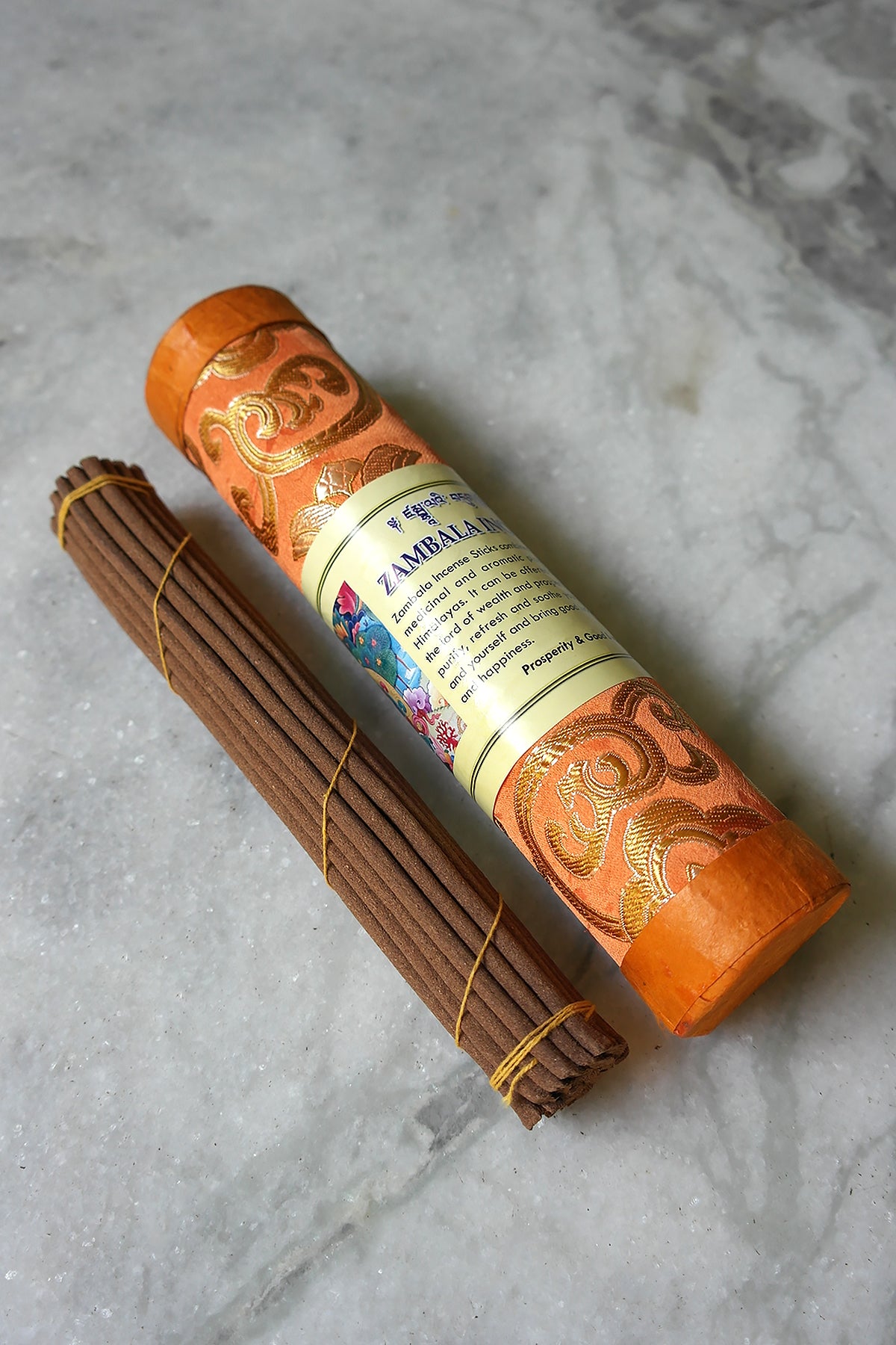 Tibetan Zambala Incense in brocade pack
