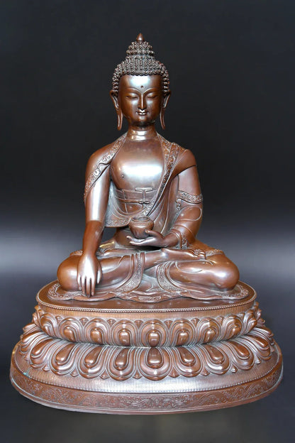 Masterpiece Shakyamuni Buddha Statue in Double Lotus 21" - Vajracrafts