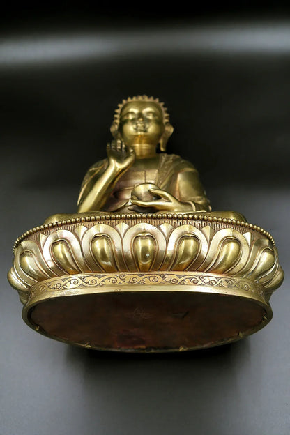 Lord Blessing Buddha Idol Sculpture, Buddhism Home Décor, Collectible Statue 13" - Vajracrafts