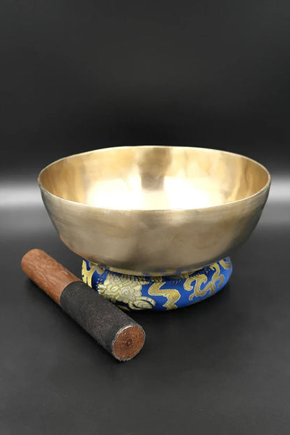Tibetan Healing Zen Singing Bowl with ring cushion and Mallet 8" - Vajracrafts