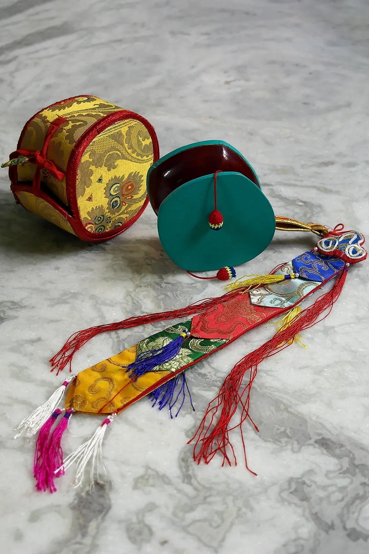 Handmade Buddhist Ritual Wooden Chod Drum - Vajracrafts