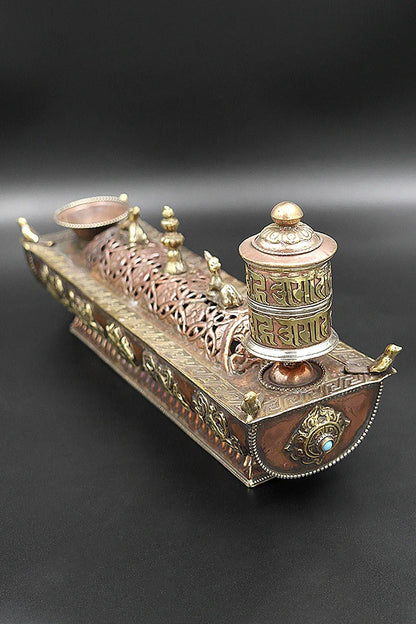 Tibetan Incense Burner cum Prayer Wheel - Vajracrafts