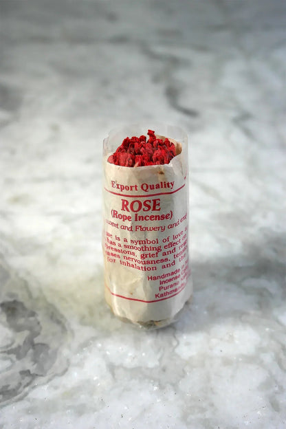Rose Rope Incense - Set of 6 - Vajracrafts