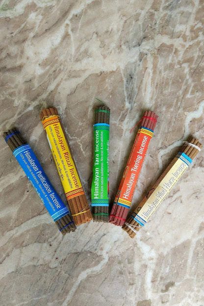 Set of 5 Mix Himalayan Incense Gift Set Handmade Incense Sticks, large - Vajracrafts