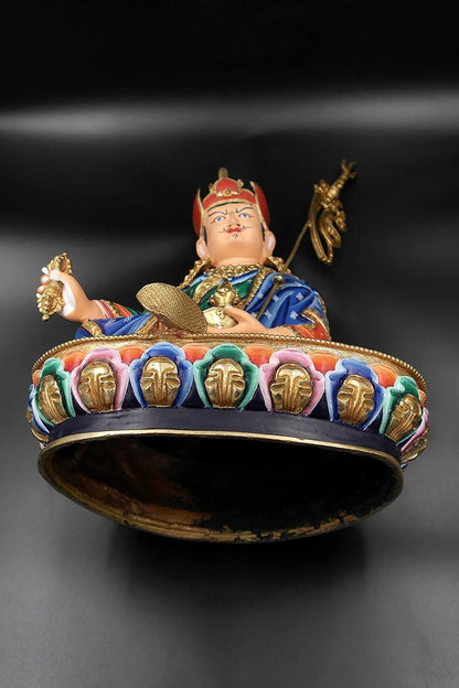Colorful Guru Padmasambhava Statue 14" - Vajracrafts