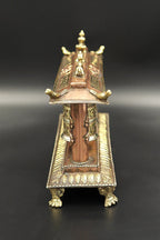 3 in 1 Tibetan Prayer wheel in Potala Palace style 9" - Vajracrafts