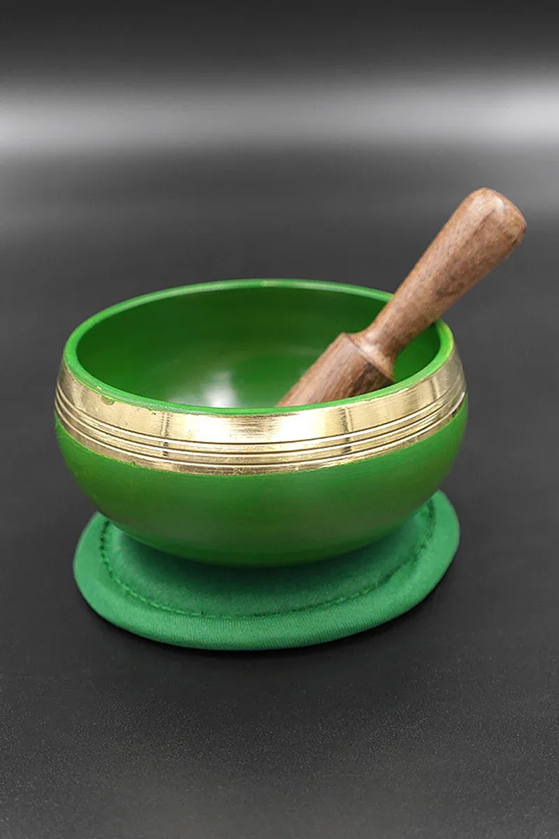 Heart (Anahata) Chakra Singing Bowl, Meditation Practice Bowl, 3.2" - Vajracrafts