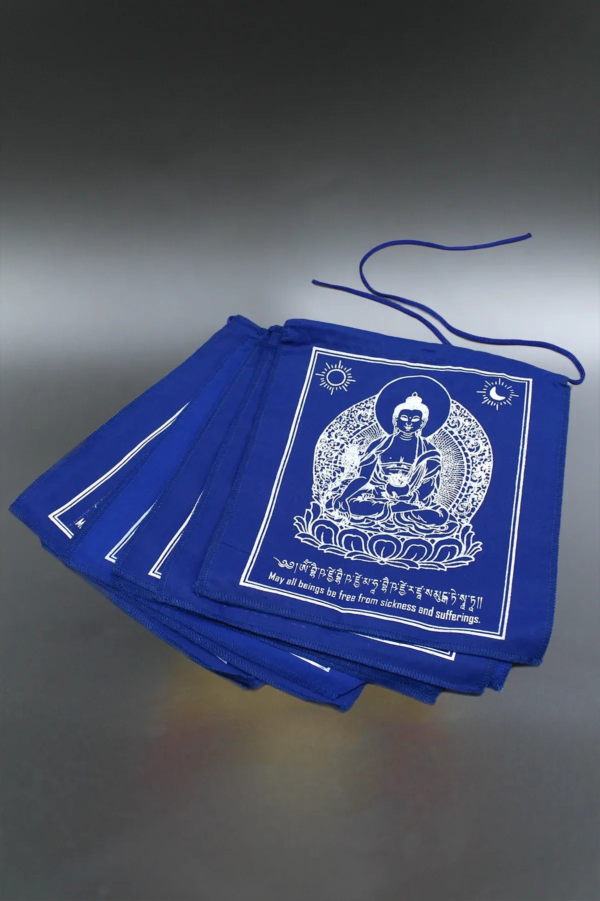 Medicine Buddha blue Prayer Flags - Vajracrafts