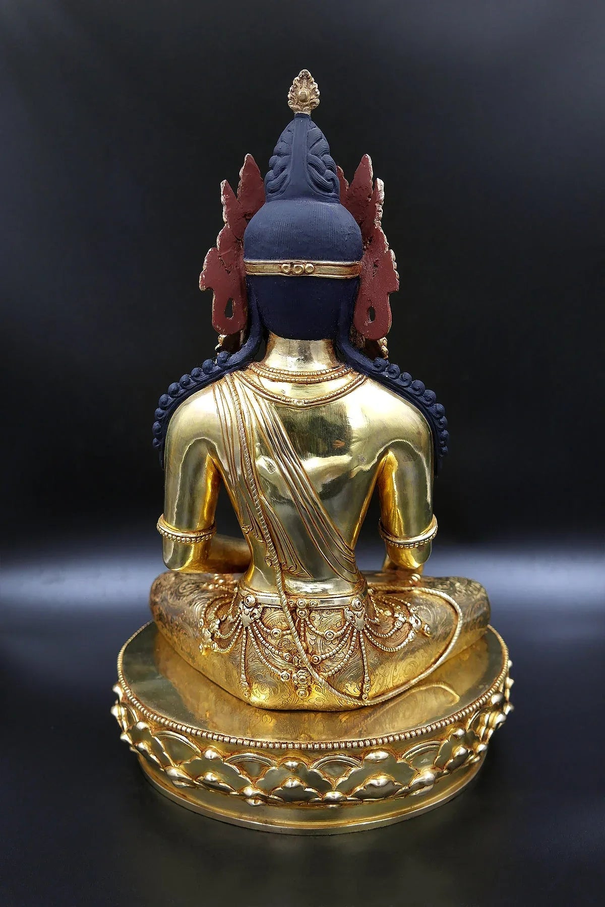 Crowned Shakyamuni Buddha Statue 12" - Vajracrafts