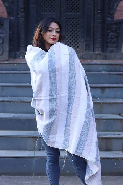 Himalayan Yak Wool Blanket/Travel Throw - Vajracrafts