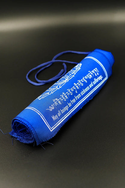 Medicine Buddha blue Prayer Flags - Vajracrafts