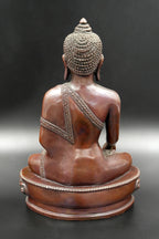 Copper Alloy Nepalese Shakyamuni Buddha Statue 8" - Vajracrafts