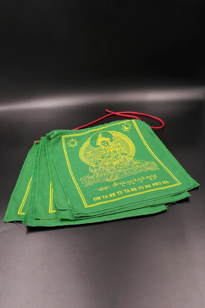 Green Tara Tibetan Prayer Flags - Vajracrafts