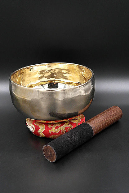 Traditional Singing bowls with ring cushion and mallet 5.5" - Vajracrafts